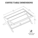 Rocket - & Tempered Glass Coffee Table - Morocco Brown - INK+IVY - Coffee Tables - Elite Enclave Home