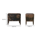 Iris - Nightstand - Distressed Black - Moe's Home Collection - Accent Nightstands - Elite Enclave Home