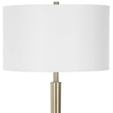 Curran - Tapered Metal Floor Lamp - White - Uttermost - Floor Lamps- Elite Enclave Home