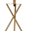 Contemporary Geo Table Lamp With White Shade - Gold