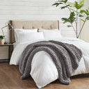 Chunky Double Knit - Handmade Throw - Charcoal - Madison Park - Throws - Elite Enclave Home