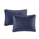 Oakley - 3 Piece Reversible Bedspread Set - Blue