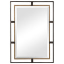 Carrizo - Rectangle Mirror - Gold & Bronze