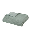 Mina - King/California King Waffle Weave Textured Duvet Cover Set - Sage Green - Comfort Spaces - Duvet Covers & Shams - Elite Enclave Home