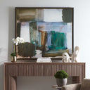 Green Fields - Framed Abstract Canvas - Black / Blue / Green / Orange / White / Yellow - Uttermost - Canvas Art - Elite Enclave Home