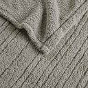 Sherpa - Twin Heated Blanket - Gray