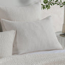 Danica - Euro Sham - White - Bone - Classic Home - Quilts & Shams- Elite Enclave Home