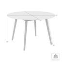 Rounded Stone Outdoor Dining Table - Gray