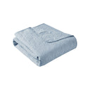 Quebec - Oversized Quilted Throw - Blue - Madison Park - Throws - Elite Enclave Home