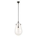 Dewdrop - 1 Light Glass Shade Pendant - Black - Uttermost - Pendant Lighting- Elite Enclave Home