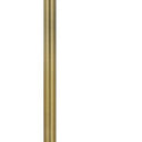 Tray Table Floor Lamp With White Square Shade - Brass - HomeRoots - Floor Lamps - Elite Enclave Home