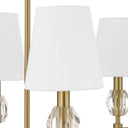 Arques - 8 Light Linear Chandelier - White / Gold - Uttermost - Chandeliers- Elite Enclave Home