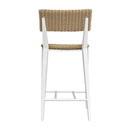 Calbas - Outdoor Counter Stool - White / Woodtone - Uttermost - Counter Height (24"-27")- Elite Enclave Home