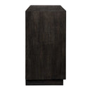 Faulkner - 3 Drawer Modern Chest - Black / Brass