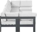 Nizuc - Outdoor Patio 6 Piece Modular Sectional With Gray Frame