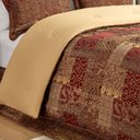 Galleria - 4 Piece Queen Red Comforter Set - Red