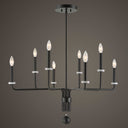 Ebony - Elegance 8 Light Chandelier - Black