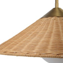 Phuvinh - 1 Light Rattan Shade Pendant - Beige