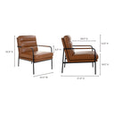 Verlaine - Armchair - Chestnut Brown - Moe's Home Collection - Arm Chairs - Elite Enclave Home