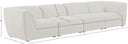Miramar - 4 Seat Modular Sofa - Meridian Furniture - Stationary Sectionals - Elite Enclave Home