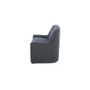 Maisie - Rolling Dining Chair - Slate Blue - Moe's Home Collection - Arm Chairs - Elite Enclave Home