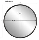 Dawsyn - Round Mirror - Black