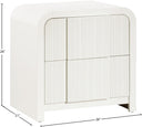 Fluted - Night Stand - Meridian Furniture - Accent Nightstands - Elite Enclave Home