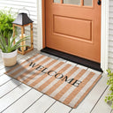 Doormats - Striped Welcome Doormat - Classic Home - Door Mats - Elite Enclave Home