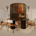 Posta - Dining Chair - Brown / Beige - Moe's Home Collection - Side Chairs - Elite Enclave Home