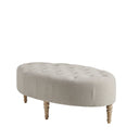 Clara - Accent Ottoman - Linen - Martha Stewart - Coffee Table Ottomans - Elite Enclave Home