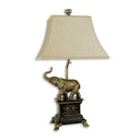 Antique Elephant Table Lamp - Bronze