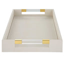 Wessex - Shagreen Tray - White