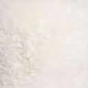 Short Hair Sheepskin Stump Pouf - White