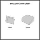 Pike - Plaid Reversible Comforter Set - White / Gray - Intelligent Design - Comforters & Sets - Elite Enclave Home