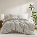Etta - 3 Piece King Duvet Set - Gray