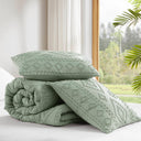 Gigi - Twin/Twin Long Comforter Mini Set - Sage Green