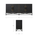 Mako - Sideboard - Black - Moe's Home Collection - Sideboards - Elite Enclave Home