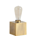 Lamp Base LED With Clear Shade - Gold