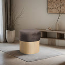 Nimes - Ottoman / Stool With Natural Base - Meridian Furniture - Stool Ottomans - Elite Enclave Home