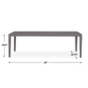 Polanco - Outdoor Aluminum Dining Table - Black