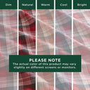 Flannel - 3 Piece Twin Sheet Set - Red Plaid