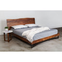 Bent - King Size Bed - Natural Stain - Moe's Home Collection - Slat Beds - Elite Enclave Home