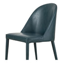 Burton - Vegan Leather Dining Chair (Set of 2) - Dark Teal - Moe's Home Collection - Chair Sets - Elite Enclave Home