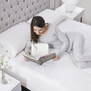 Memory Foam Knee Pillow - White - Sleep Philosophy - Bed Pillows - Elite Enclave Home