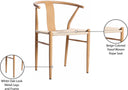 Beck - Hand Woven Rope Dining Chair (Set of 2) - Meridian Furniture - Chair Sets - Elite Enclave Home