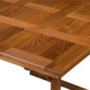 45" Solid Wood Folding Outdoor Side Table - Brown