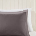Larkspur - Twin 3M Scotchgard Diamond Quilting Reversible Down Alternative Comforter Set - Charcoal / Gray