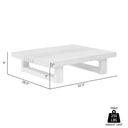 Solid Wood Outdoor Coffee Table - Gray