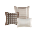 Trinity - California King Piece Comforter (Set of 7) - Taupe