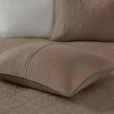 Quebec - Queen Reversible Bedspread Set - Mocha